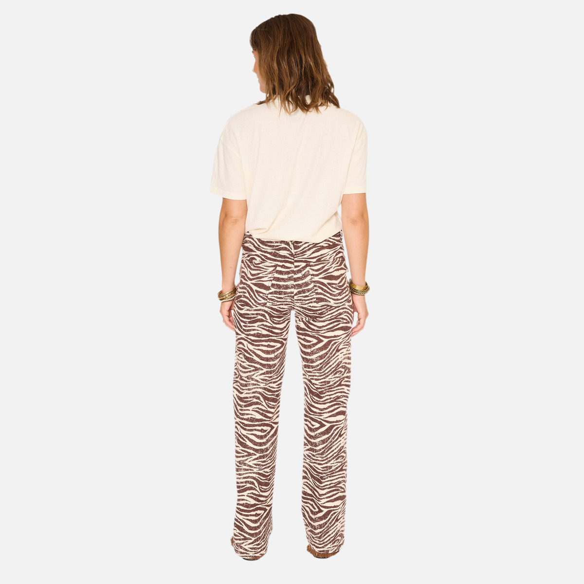 Pantalon THE JAGGER ZANZIBAR PRINT naturel, MKT STUDIO