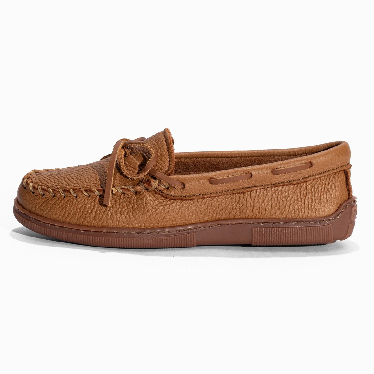 Mocassins en cuir Moosehide Classic camel, MINNETONKA