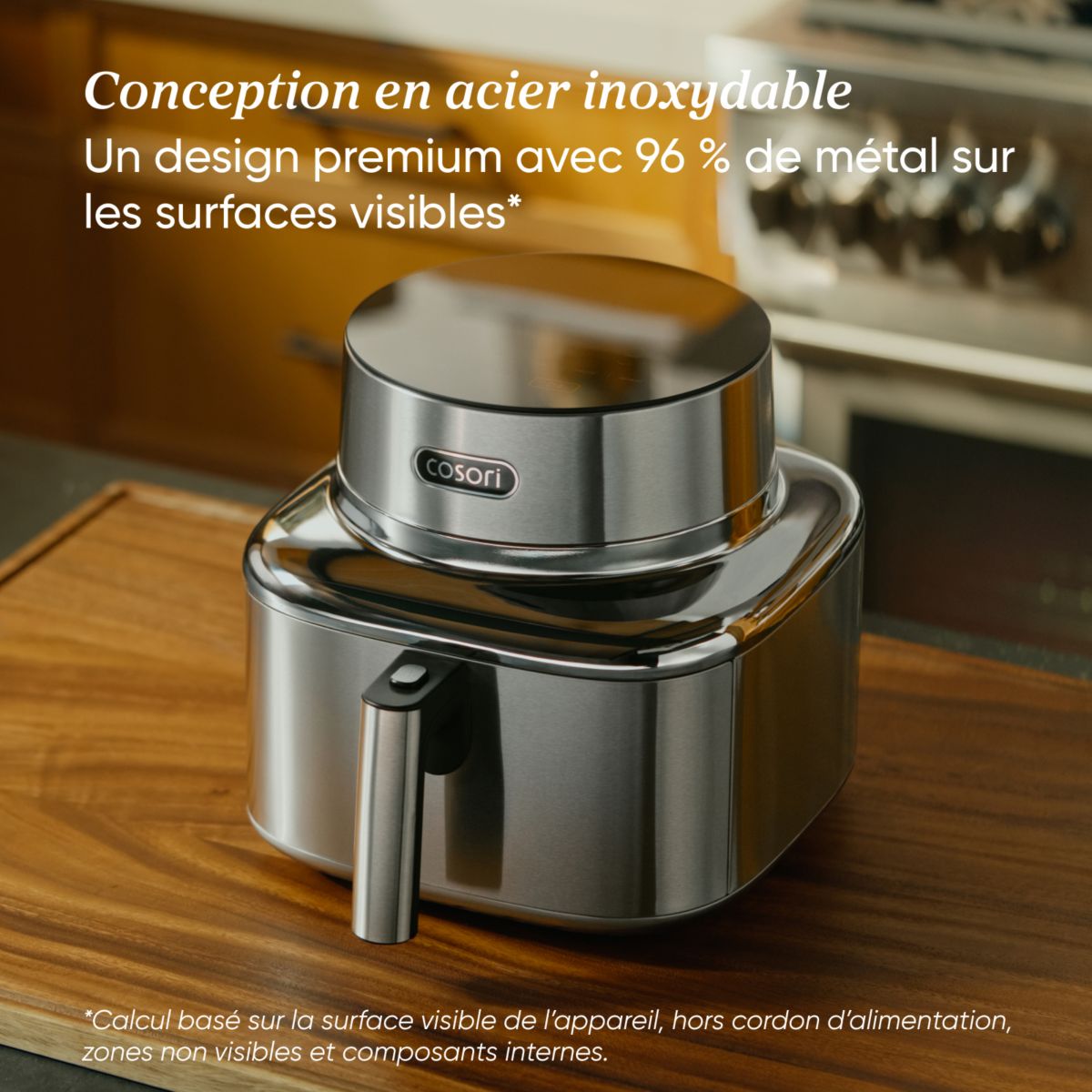 Friteuse sans huile ICONIC™ Single - 6,2 L, connecté couleur unique, COSORI