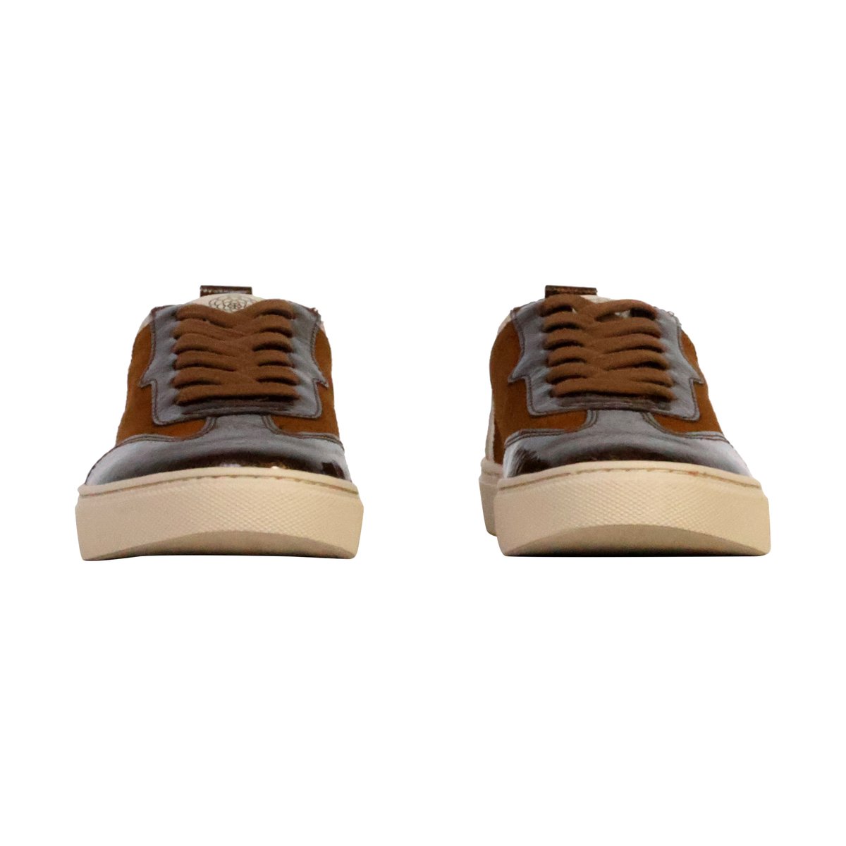 Basket Basse Cuir Tais camel, EMILIE KARSTON