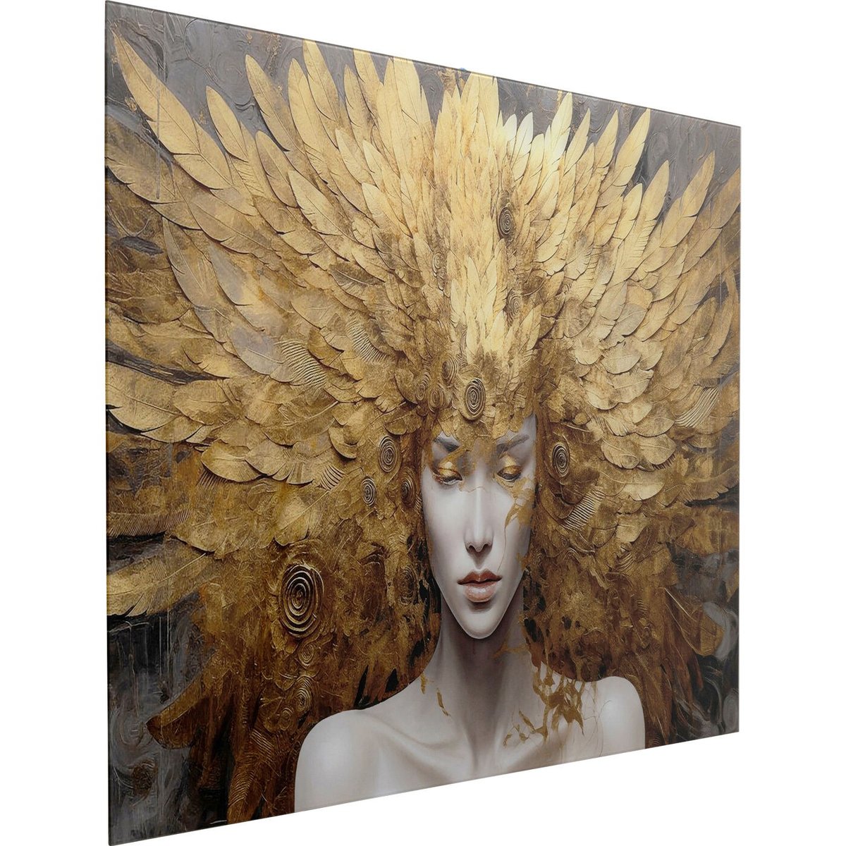 Tableau en verre femme céleste couleur unique, KARE DESIGN