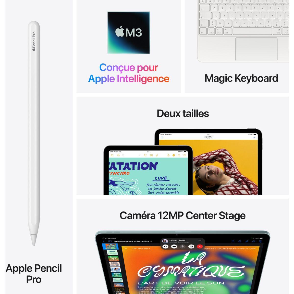 Tablette Apple Air 11 M3 1To Mauve Cellular 2025 violet, APPLE
