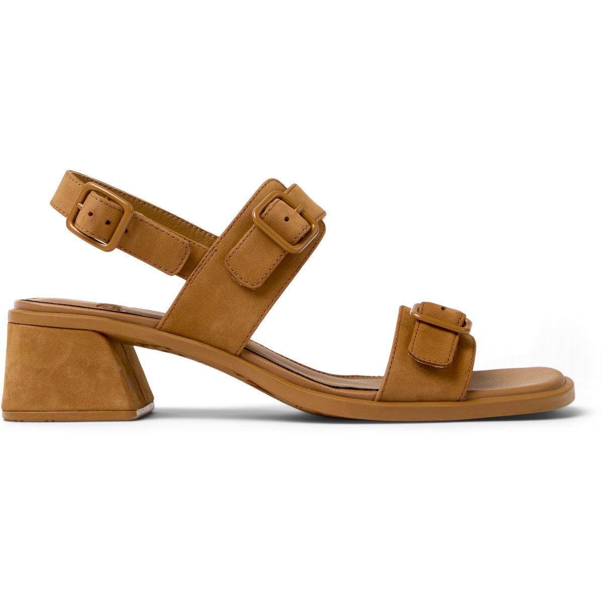 Sandales Cuir daim KORA marron moyen, CAMPER