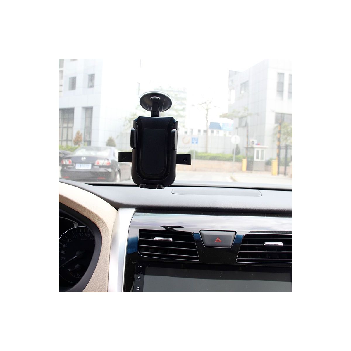 Support smartphone Pare-brise bras long pour voiture couleur unique, ESSENTIEL B