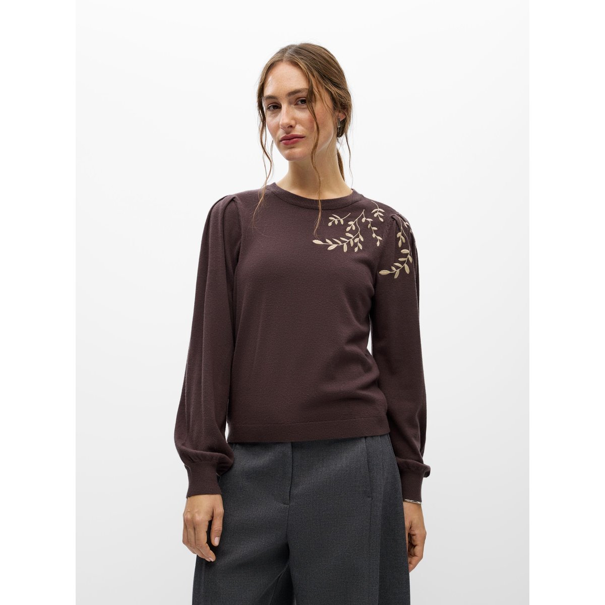Pull En Maille marron - seal brown1, OBJECT
