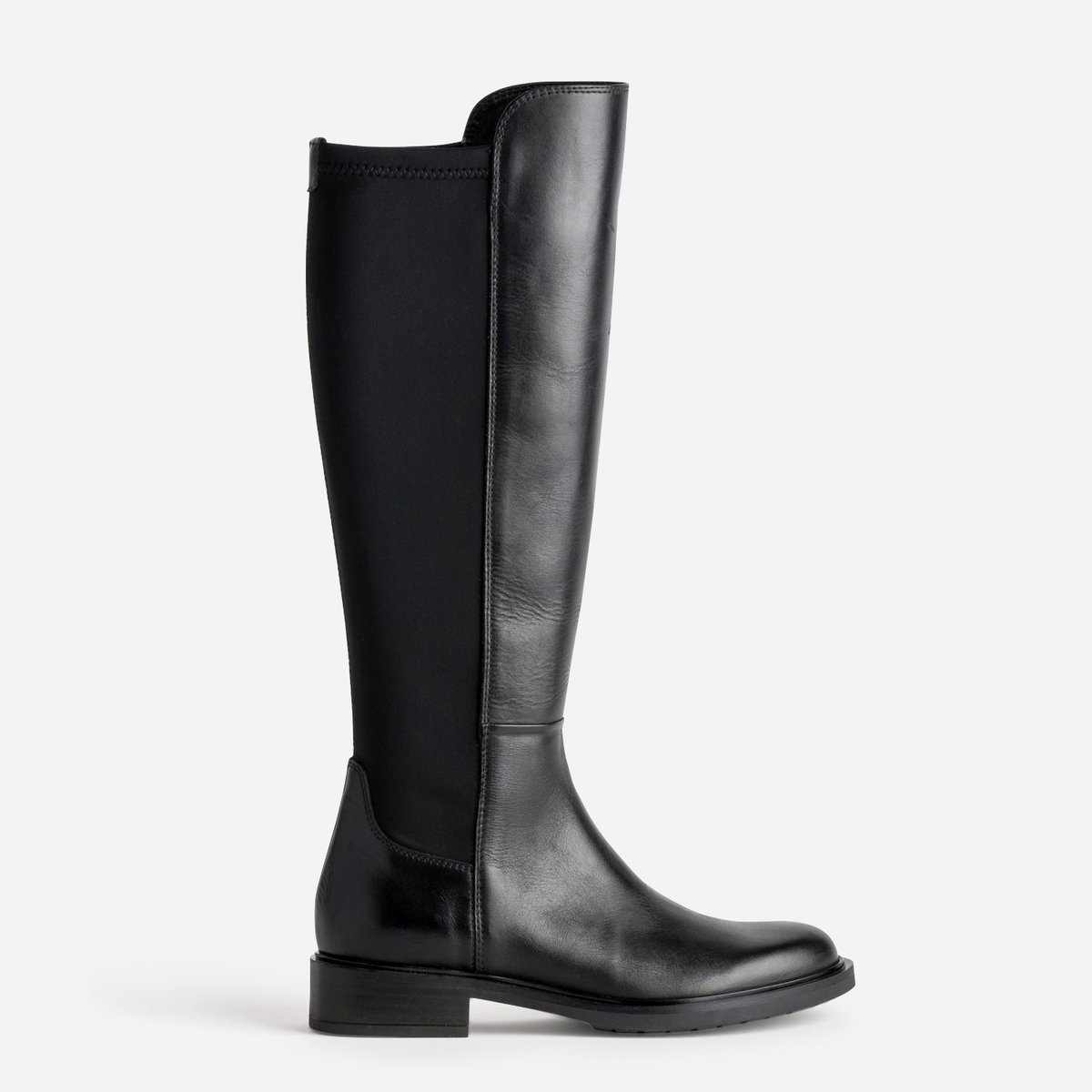 Botte Plate en cuir RHODA noir, ERAM