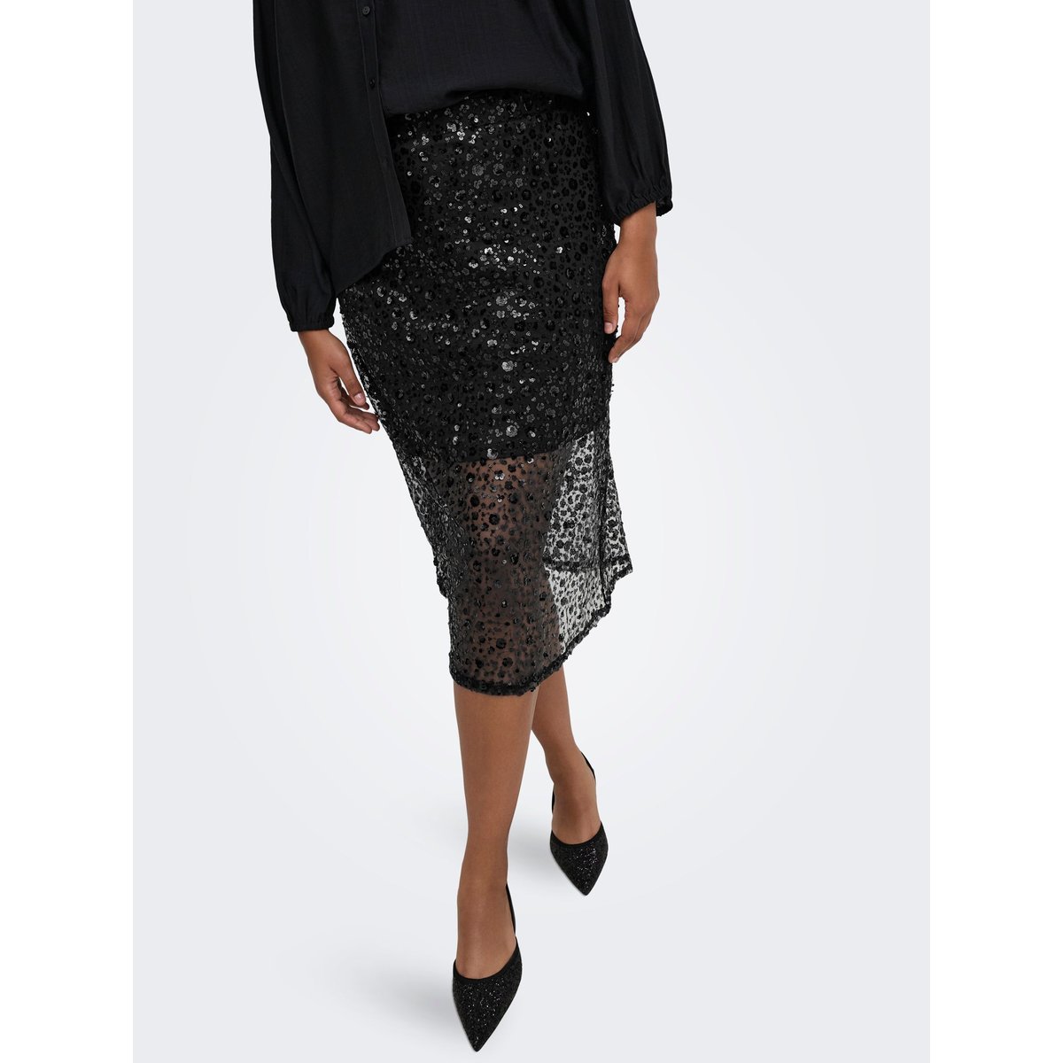 Jupe black 1, ONLY CARMAKOMA