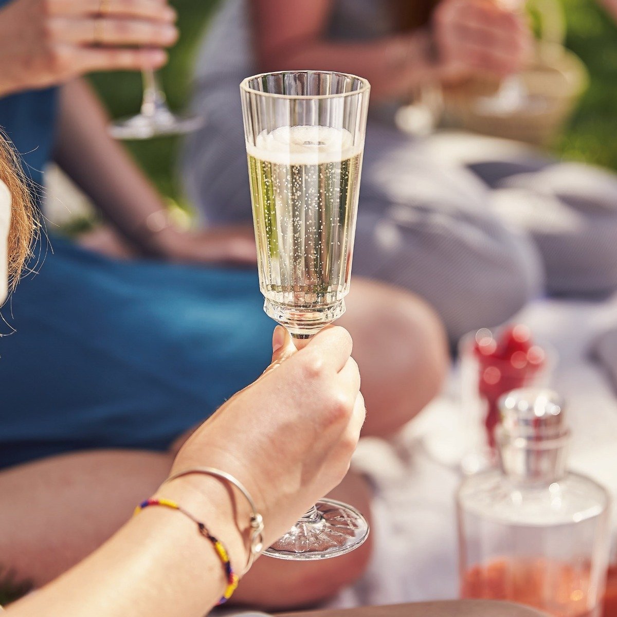 6 flûtes à Champagne 17cl -MACASSAR transparent, CRISTAL D ARQUES