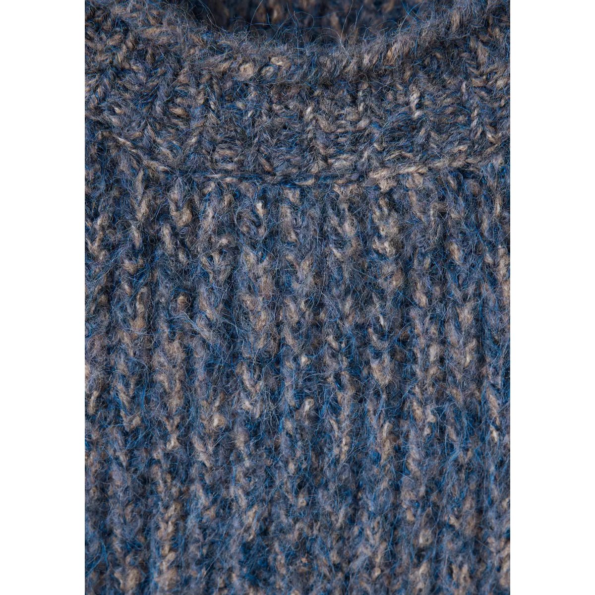 Pull côtelé jaspé bleu, MANGO TEEN