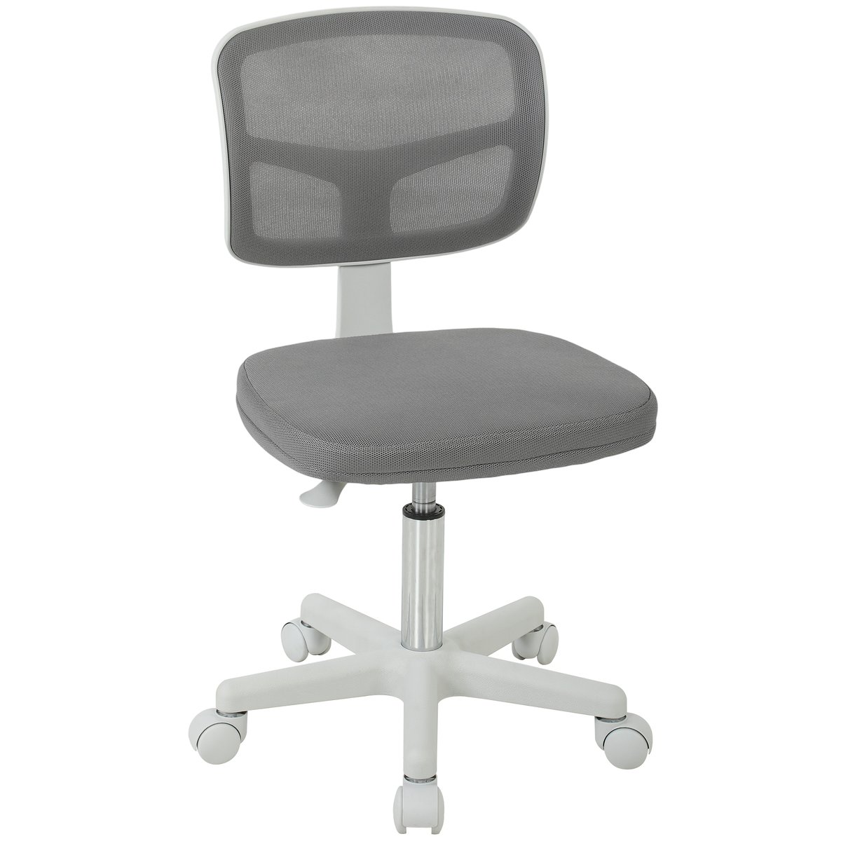 Chaise de bureau Tissu en maille Gris gris, HOMCOM