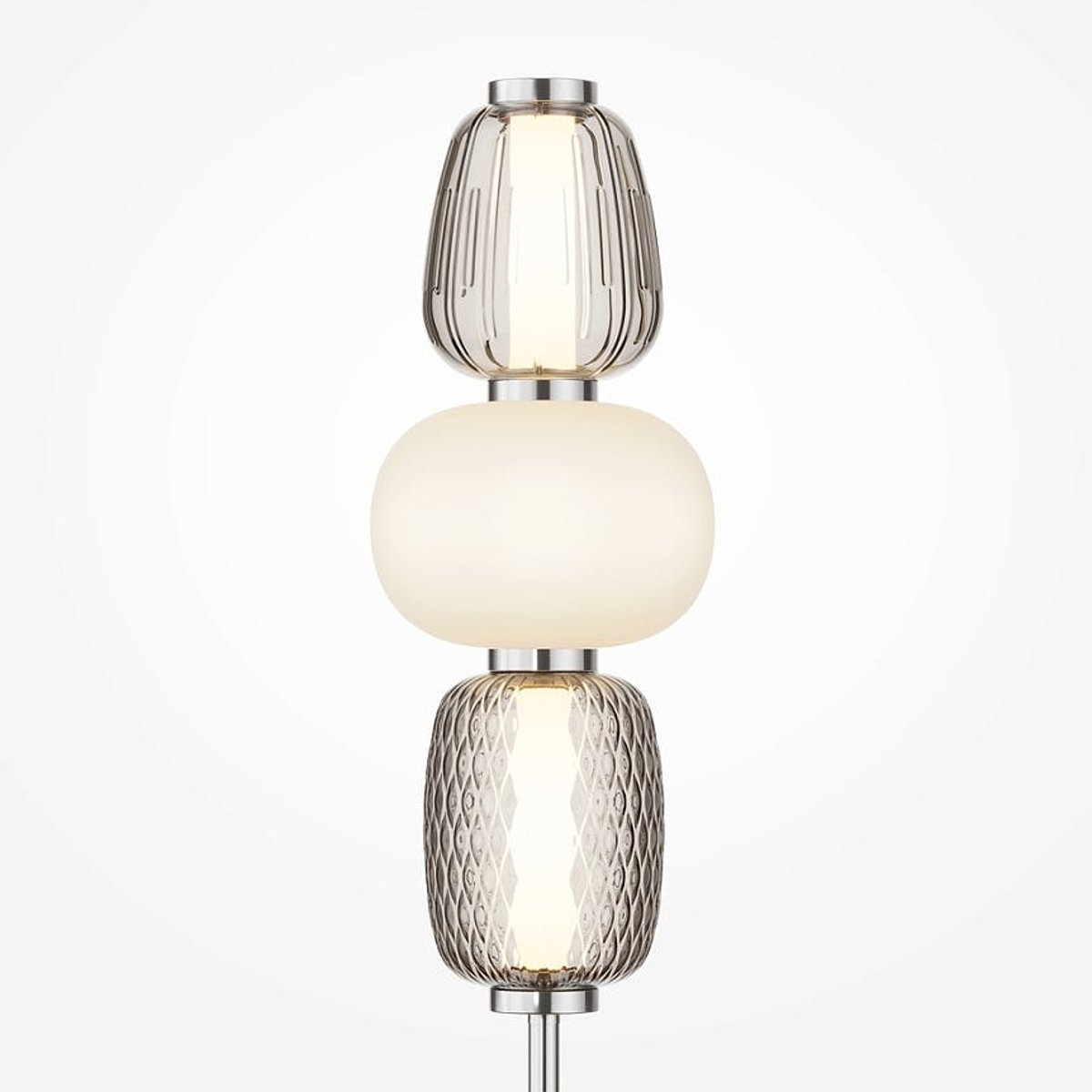 Lampe à poser bijoux chic SYCOMORE argenté, PIER IMPORT