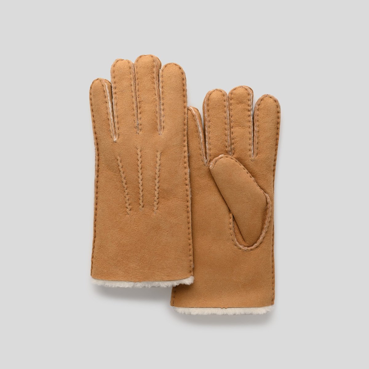 Gants En Cuir camel, MONOPRIX