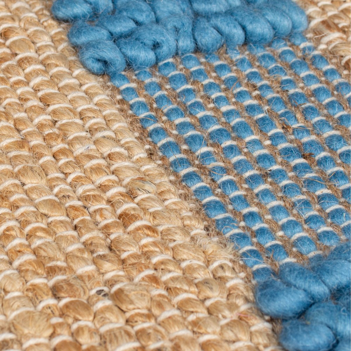 Tapis en jute Medina bleu bleu, FLAIR RUGS