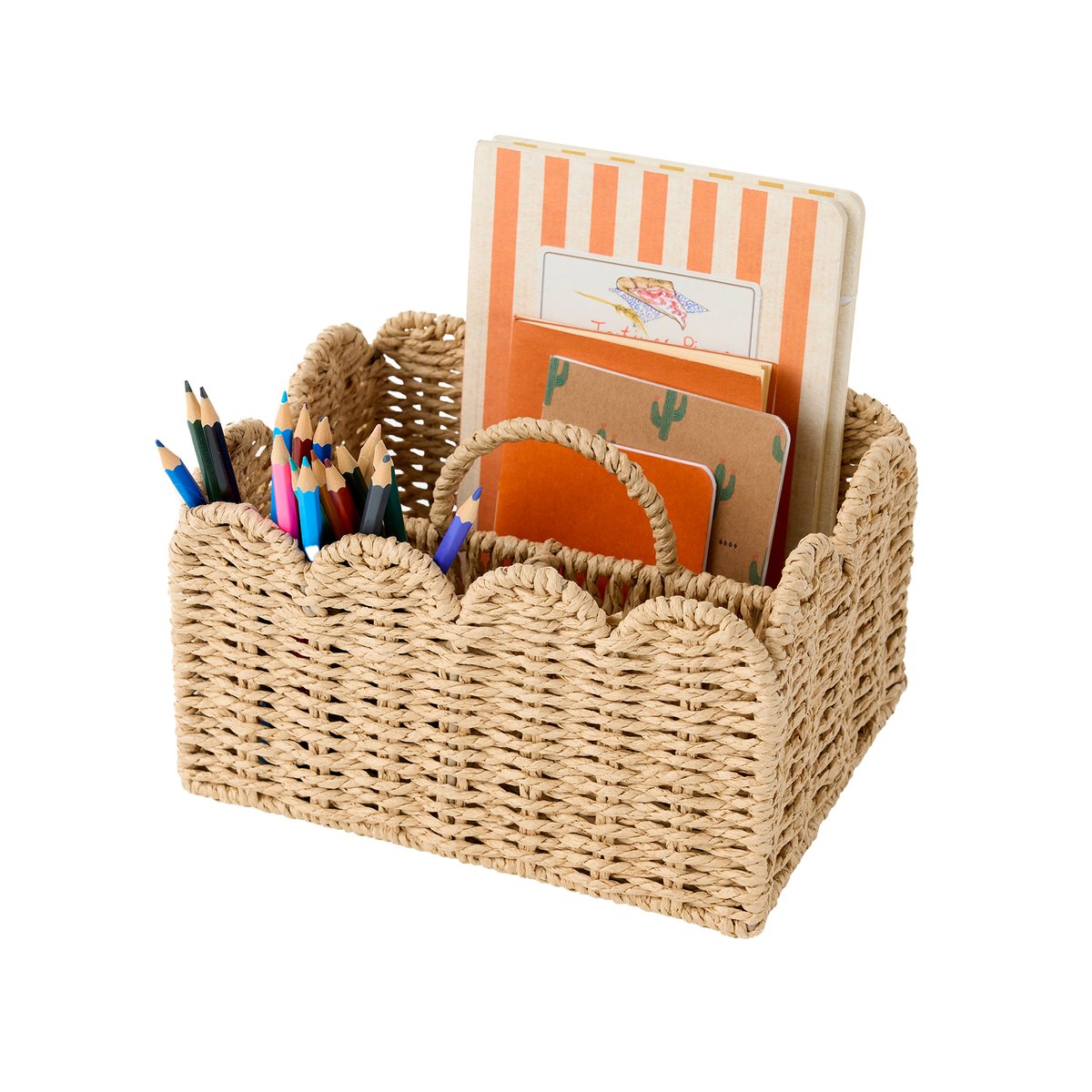 Pot à crayons feston beige, VERTBAUDET