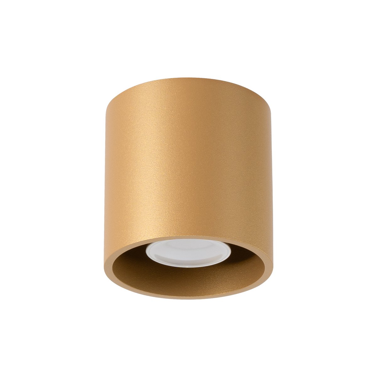 Plafonnier Acier Doré GU10 1 Orbis jaune, EDEN