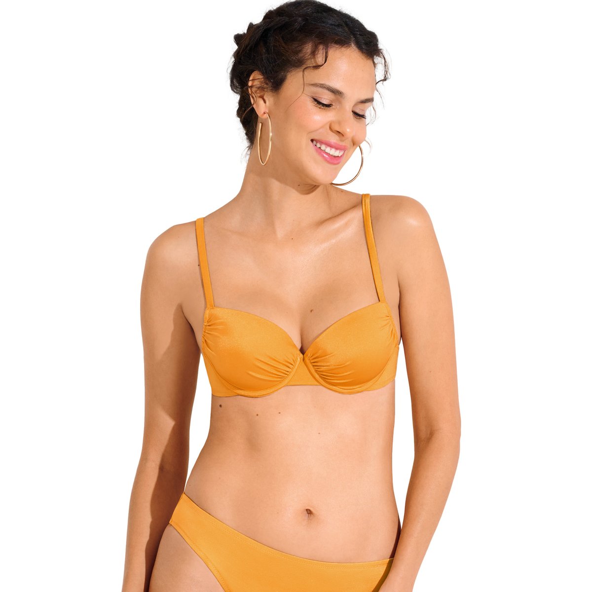 Haut maillot de bain préformé KARPATHOS jaune, LISCA