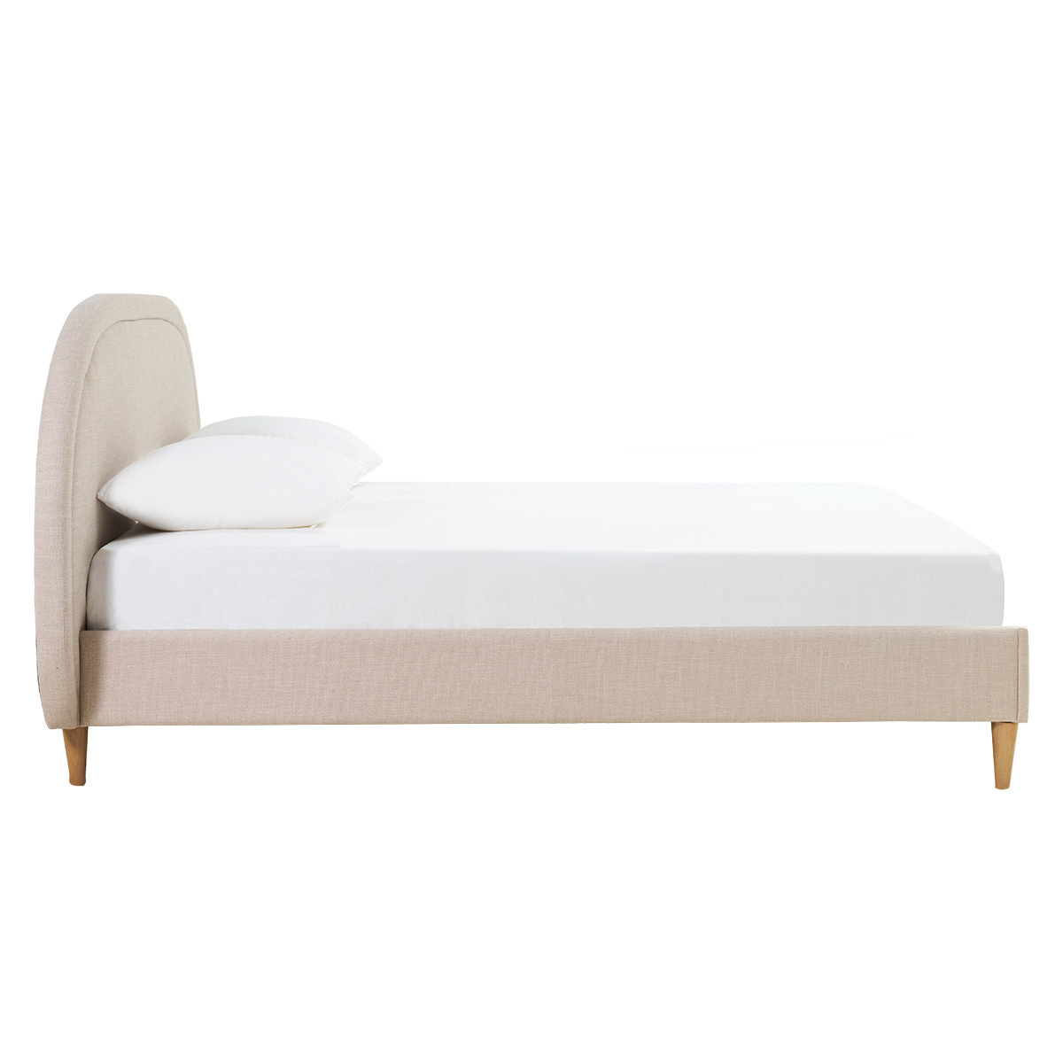Lit 2 places 160x200 CHARLINE beige, MILIBOO