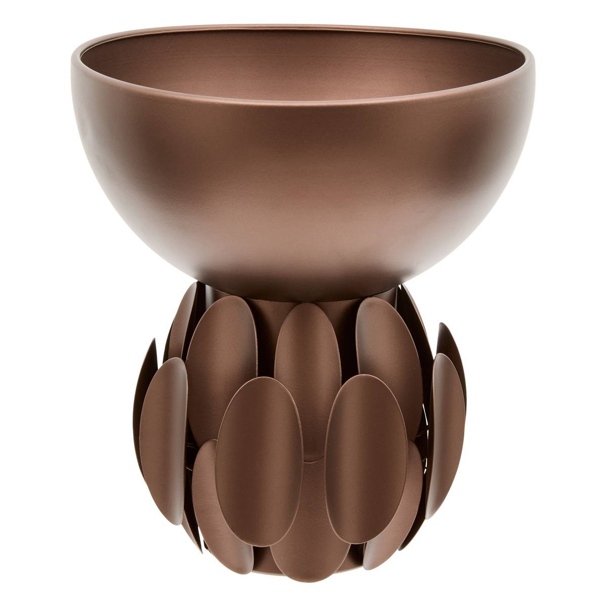 Coupe ronde en acier BARREL chocolat, ATMOSPHERA