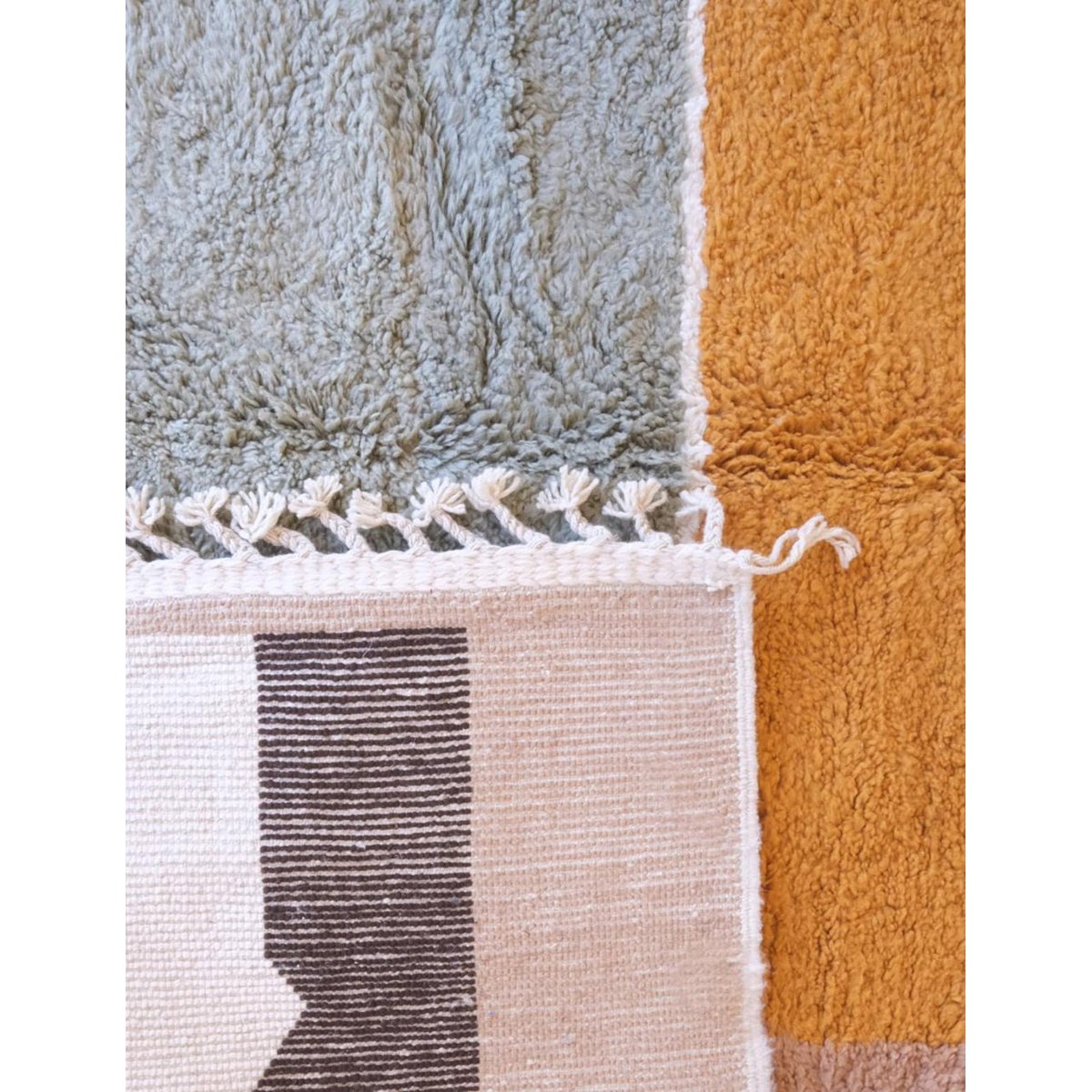 Tapis berbère élégant au style graphique en laine 255 x 355 cm palette colorée, AFK LIVING