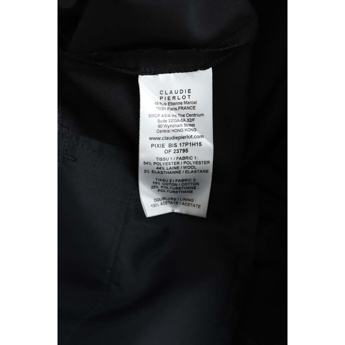 Pantalon droit - Très Bon État noir, CLAUDIE PIERLOT
