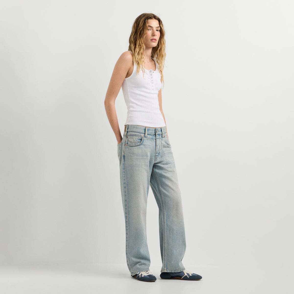 Craft - Jean Coupe Boyfriend, Taille Moyenne lumière teintée, PEPE JEANS