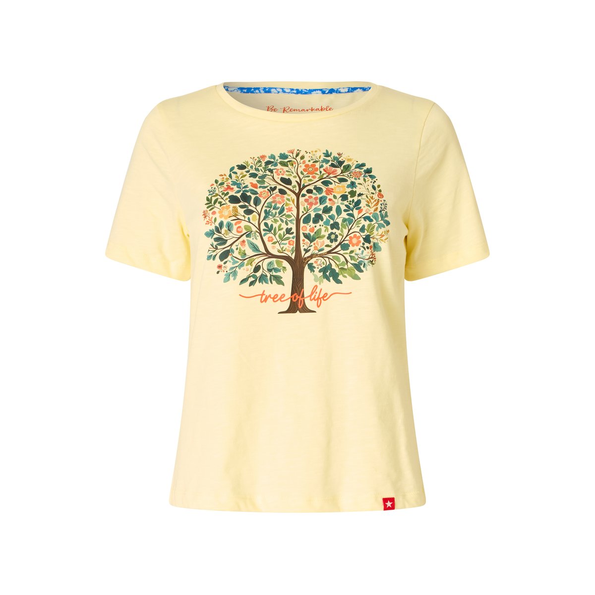 T-shirt à motif arbre floral jaune, JOE BROWNS