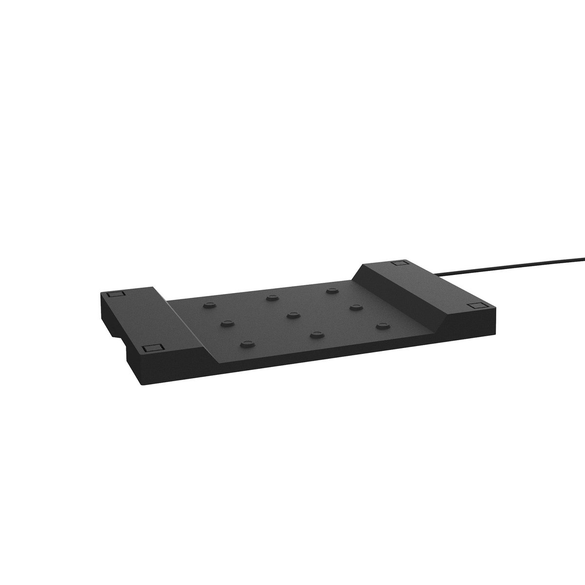Socle de chargement 9 lampes PLATE noir, LUMISKY