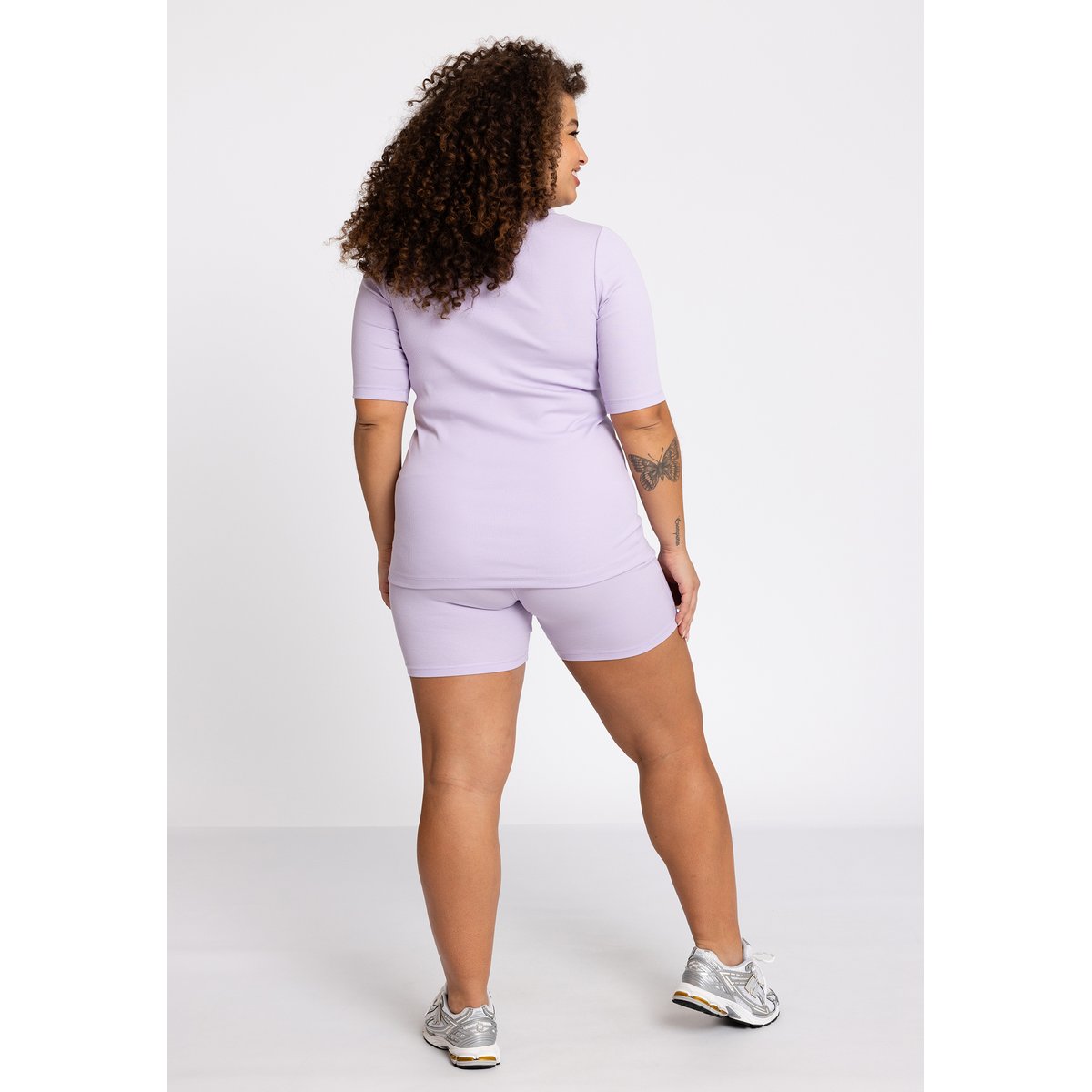T-shirt avec manches courtes violet clair, YOEK