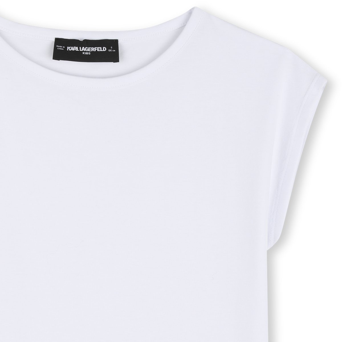 T-shirt à manches courtes blanc, KARL LAGERFELD KIDS