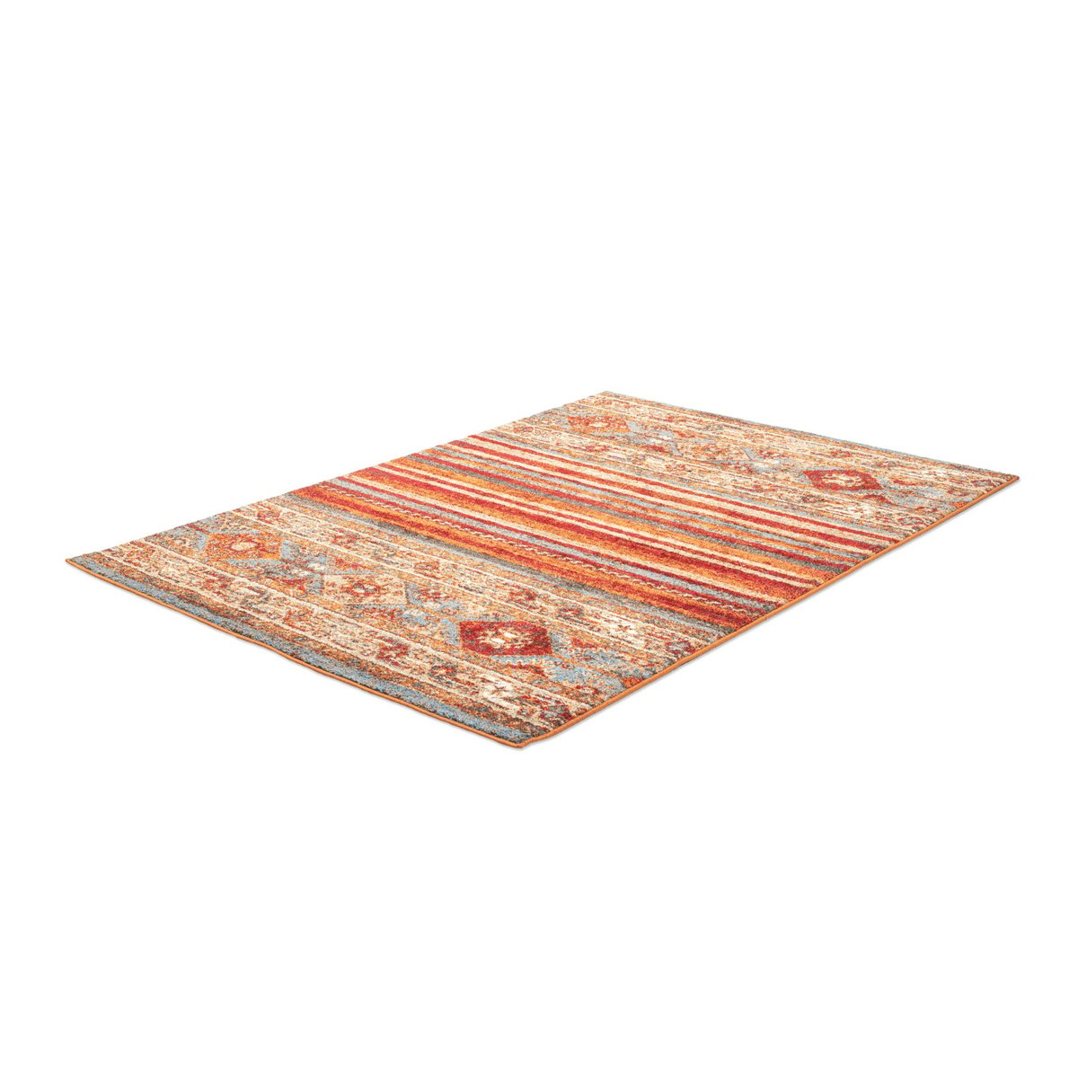 Tapis salon tissé machine - FELICIA rouge multi, GINO FALCONE