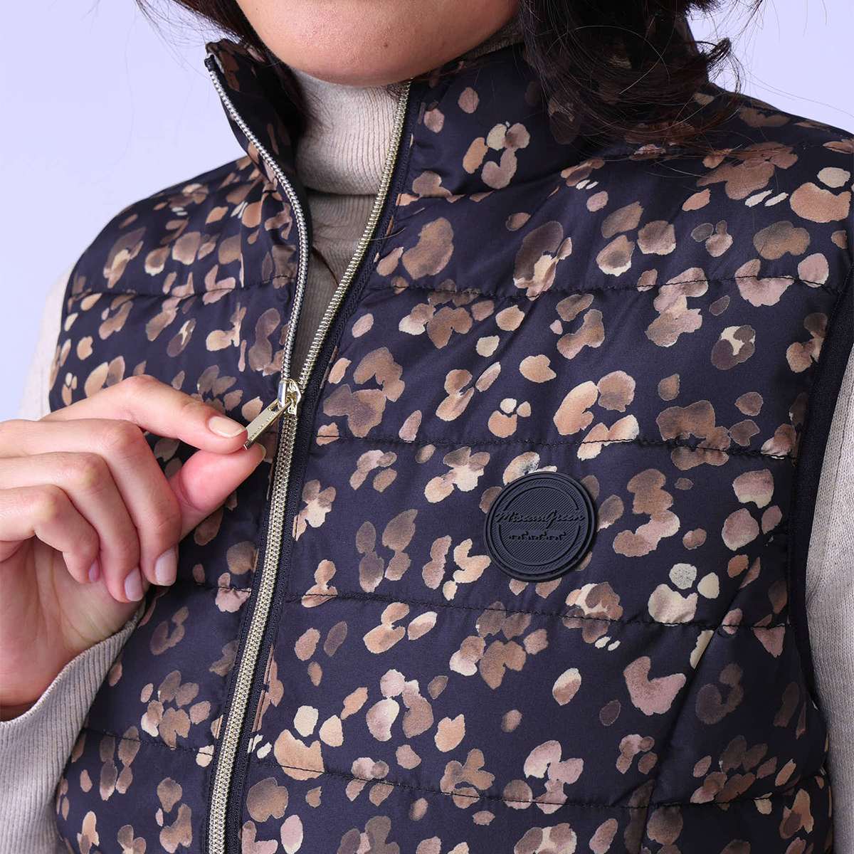 Doudoune sans manches Helena noir, MISE AU GREEN