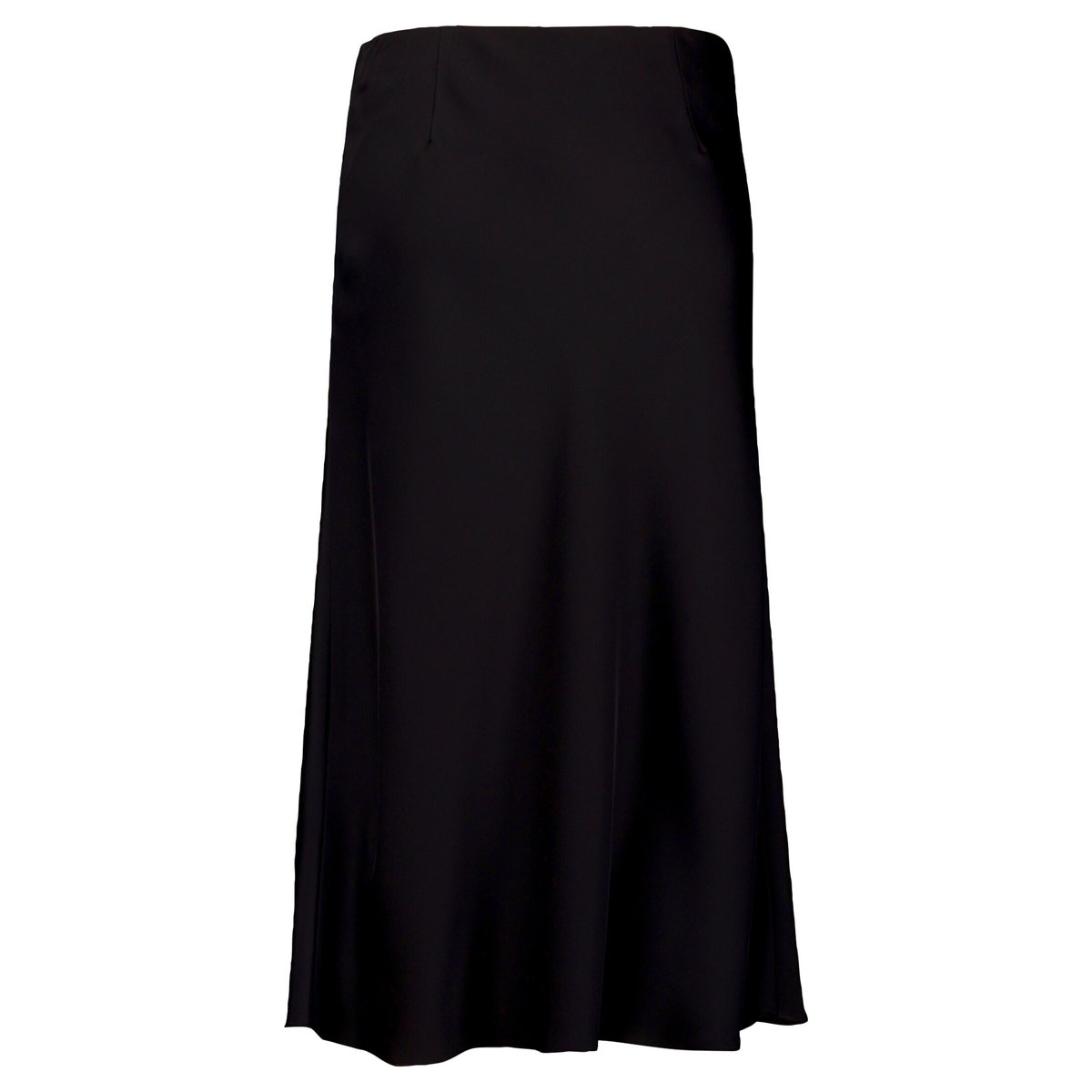 Jupe en satin à taille élastique noir, BETTY & CO