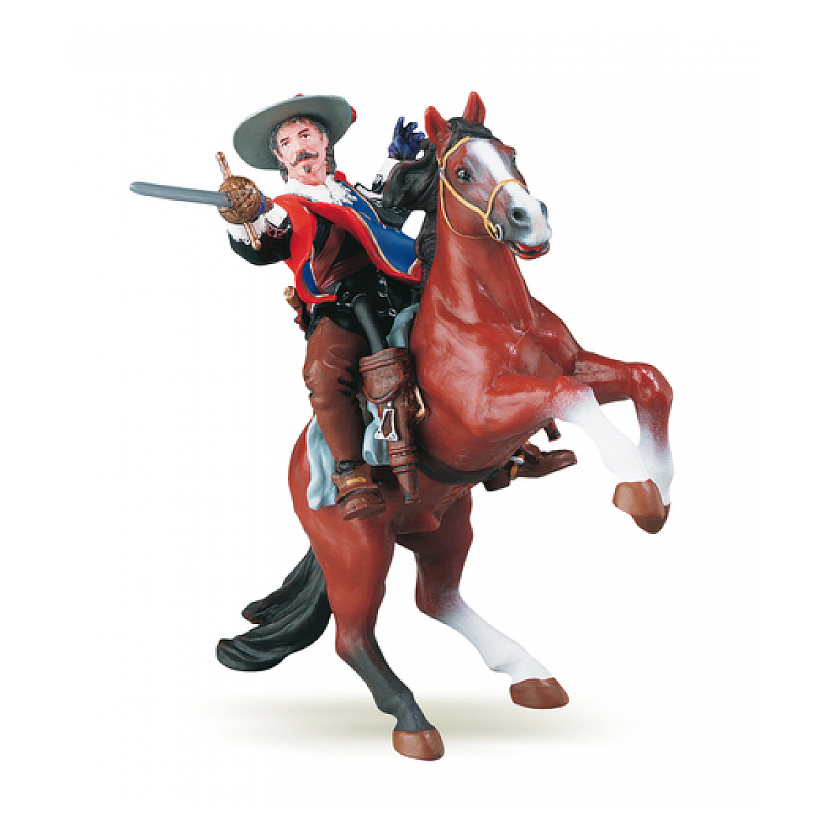 Figurine Mousquetaire Aramis bleu, PAPO