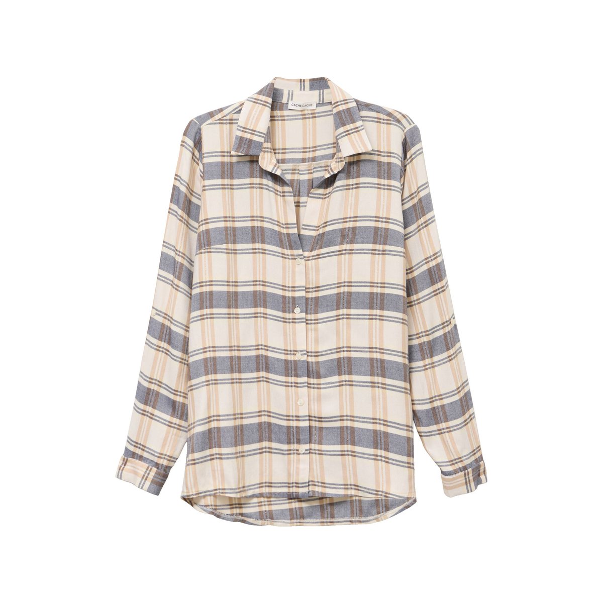 Chemise manches longues bleu, CACHE CACHE