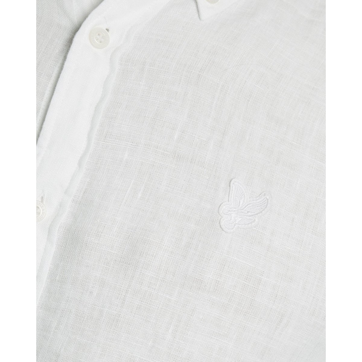 Chemise en lin boutonné blanc, LYLE & SCOTT