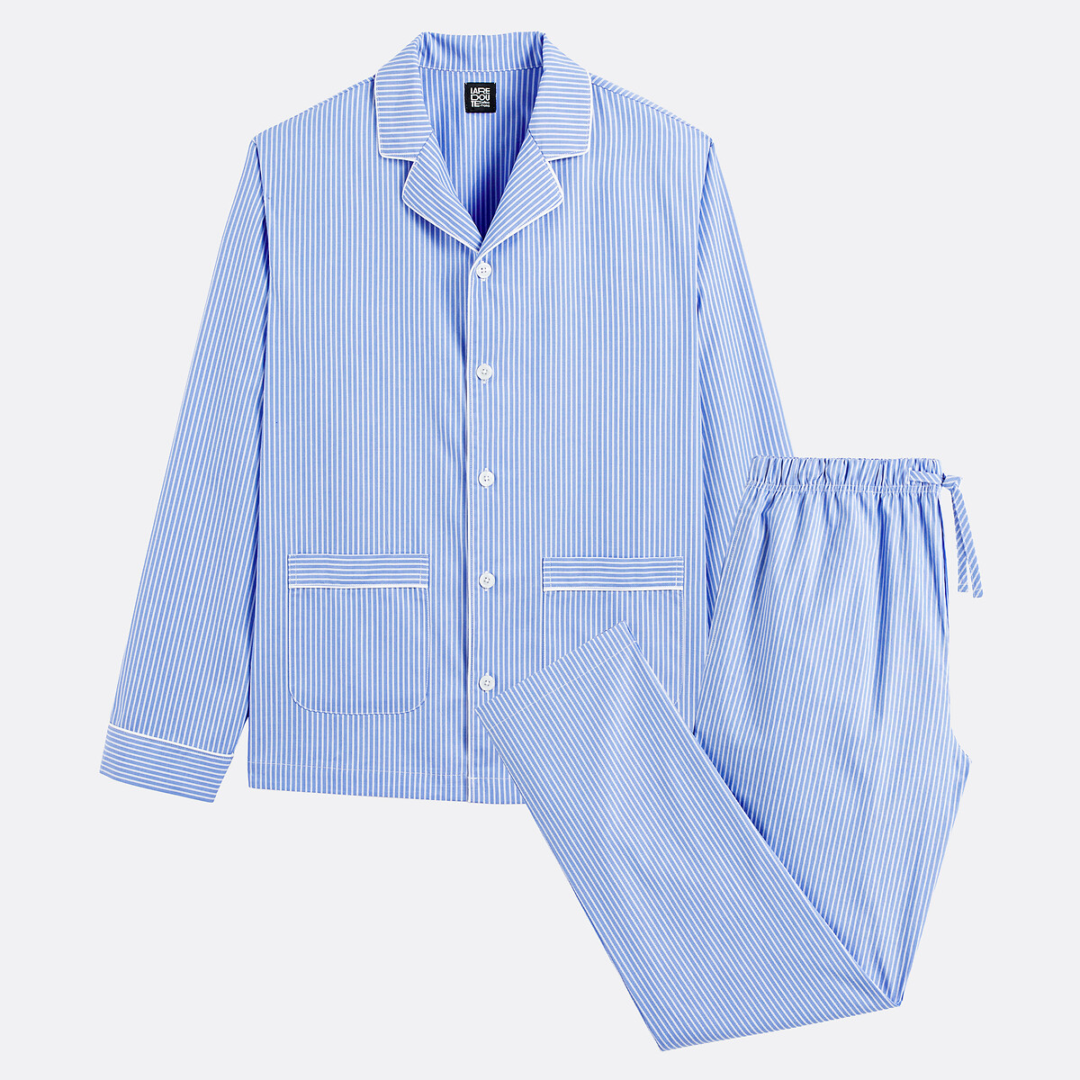 Gestreifter Pyjama blau gestreift, LA REDOUTE COLLECTIONS