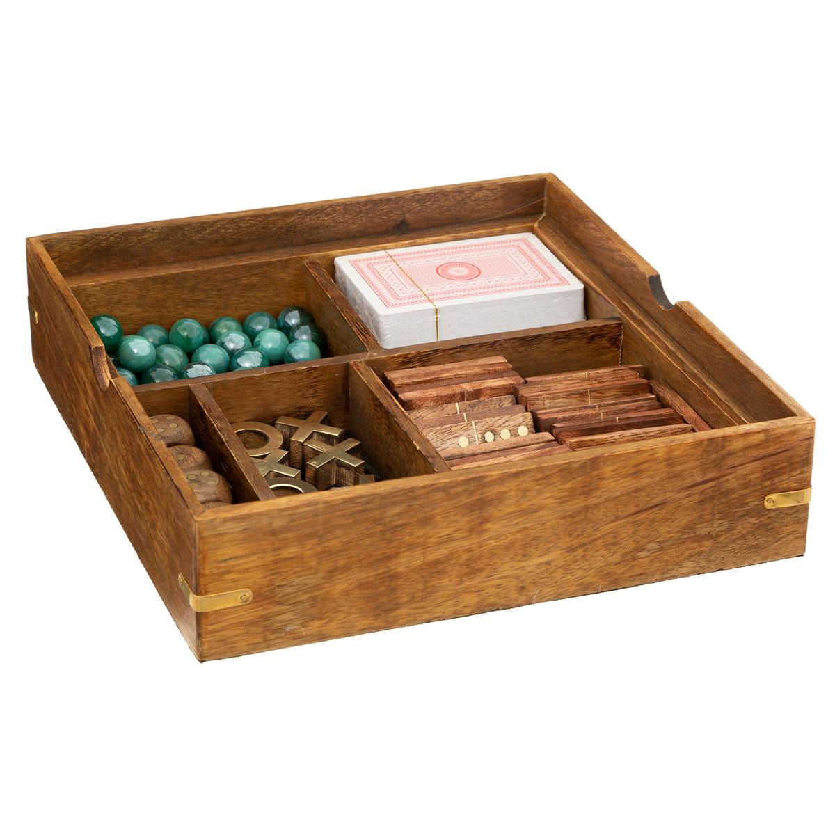 Boîte multi-jeux INES marron, ATMOSPHERA
