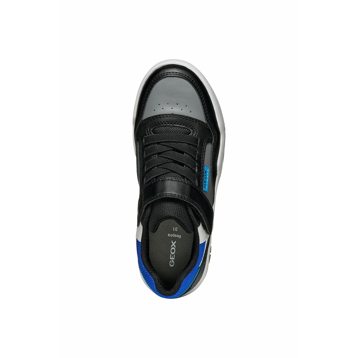 Kids Perth Breathable Trainers grey/black, GEOX