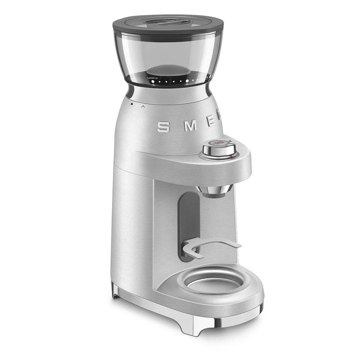 Broyeur à cafe CGF02 aluminium brossé, SMEG
