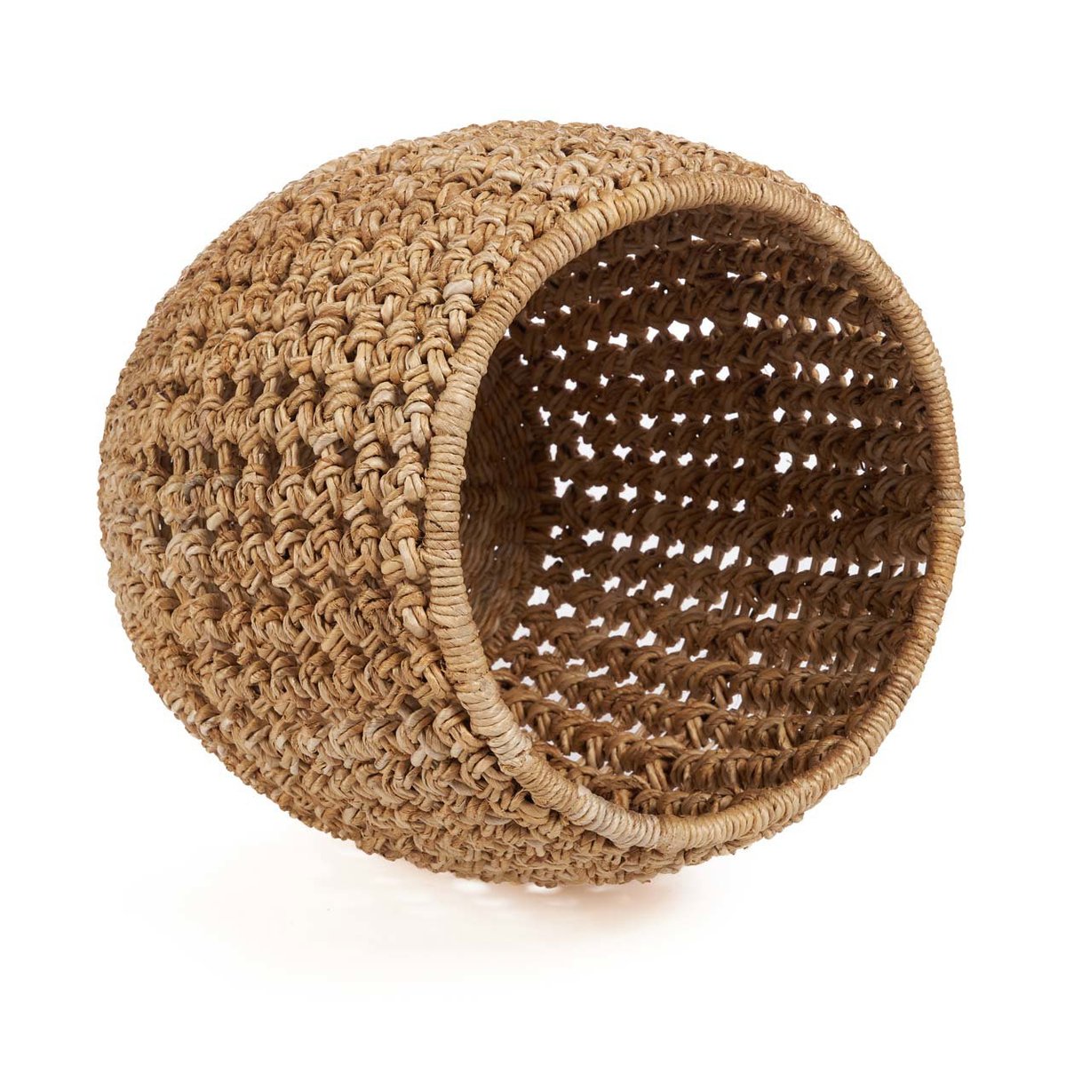 Tabouret en feuille de bananier ZARKAH beige, BAZAR BIZAR