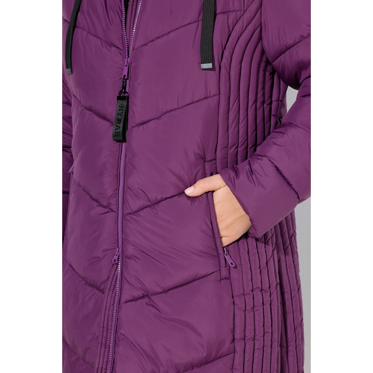 Veste matelassée HYPRAR avec col montant prune, ULLA POPKEN