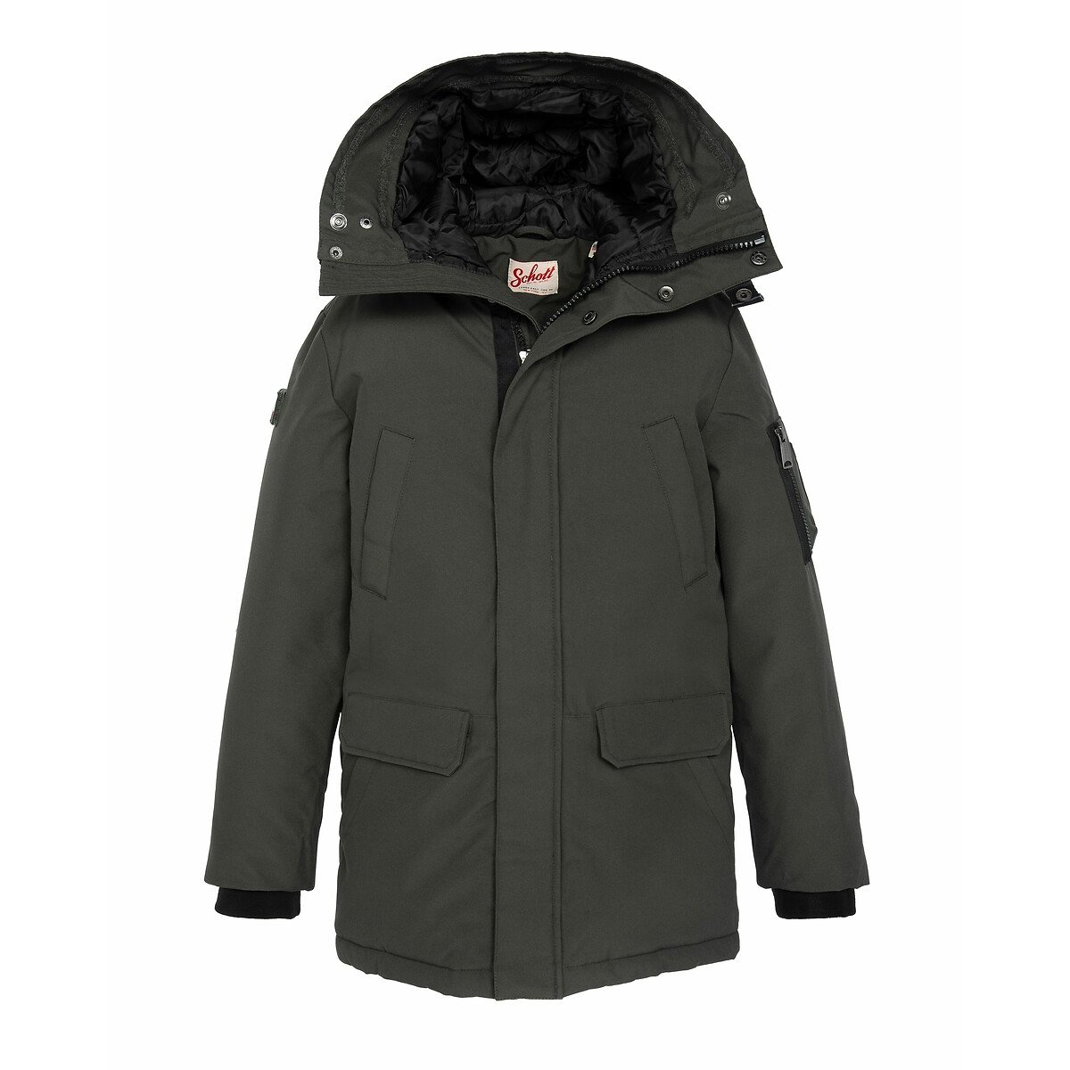 Parka à capuche 10-16 ans kaki, SCHOTT
