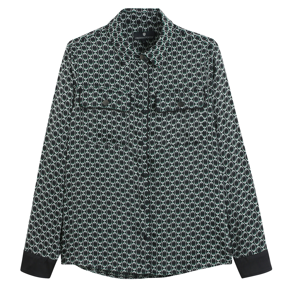 Graphic Print Shirt black, FREEMAN T. PORTER