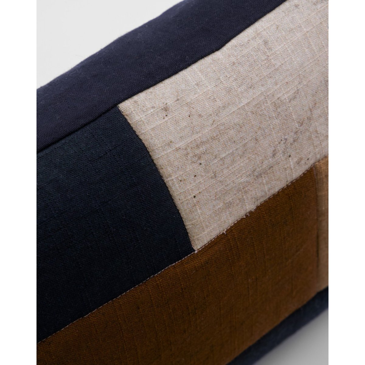 Housse de coussin en coton Patch 30x50 cm noir, sable, marron, HOUSE DOCTOR