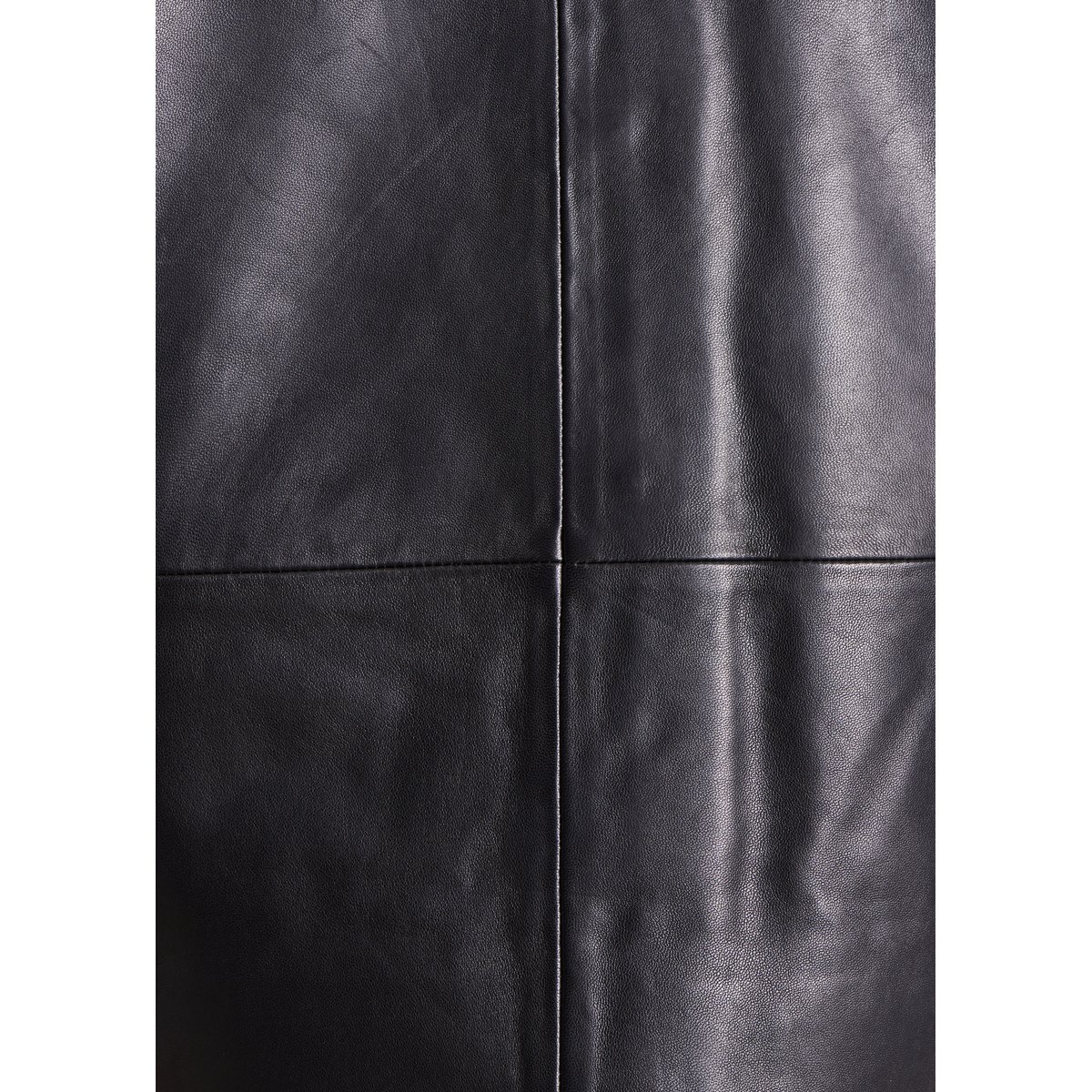 Blouson court en cuir noir, LA FEE MARABOUTEE