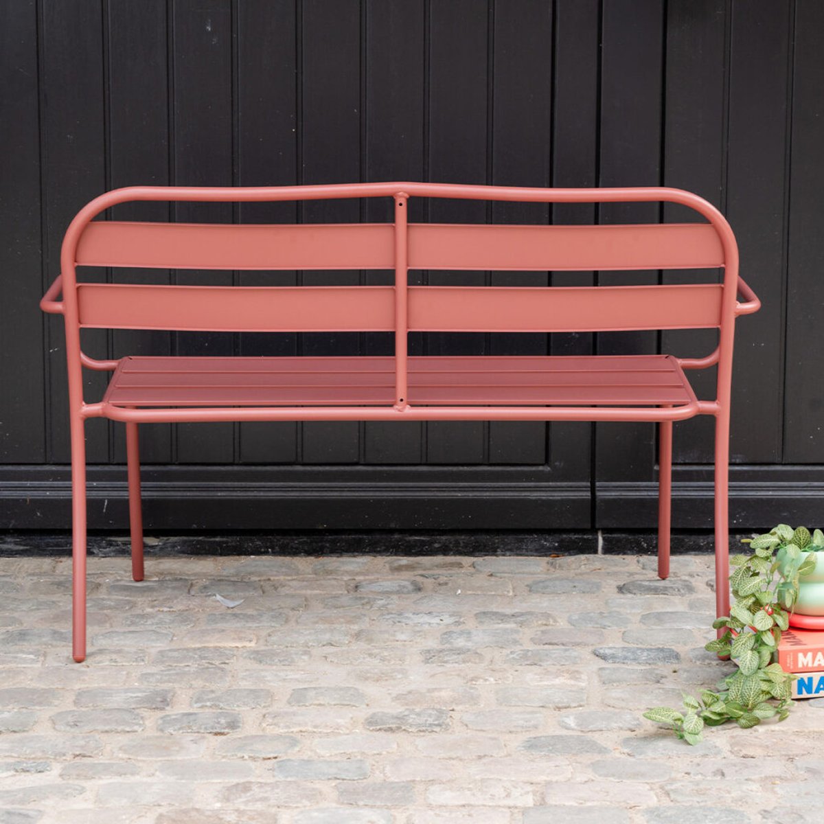 Banc de jardin en aluminium 118cm Framboise SOHA framboise, WILSA GARDEN