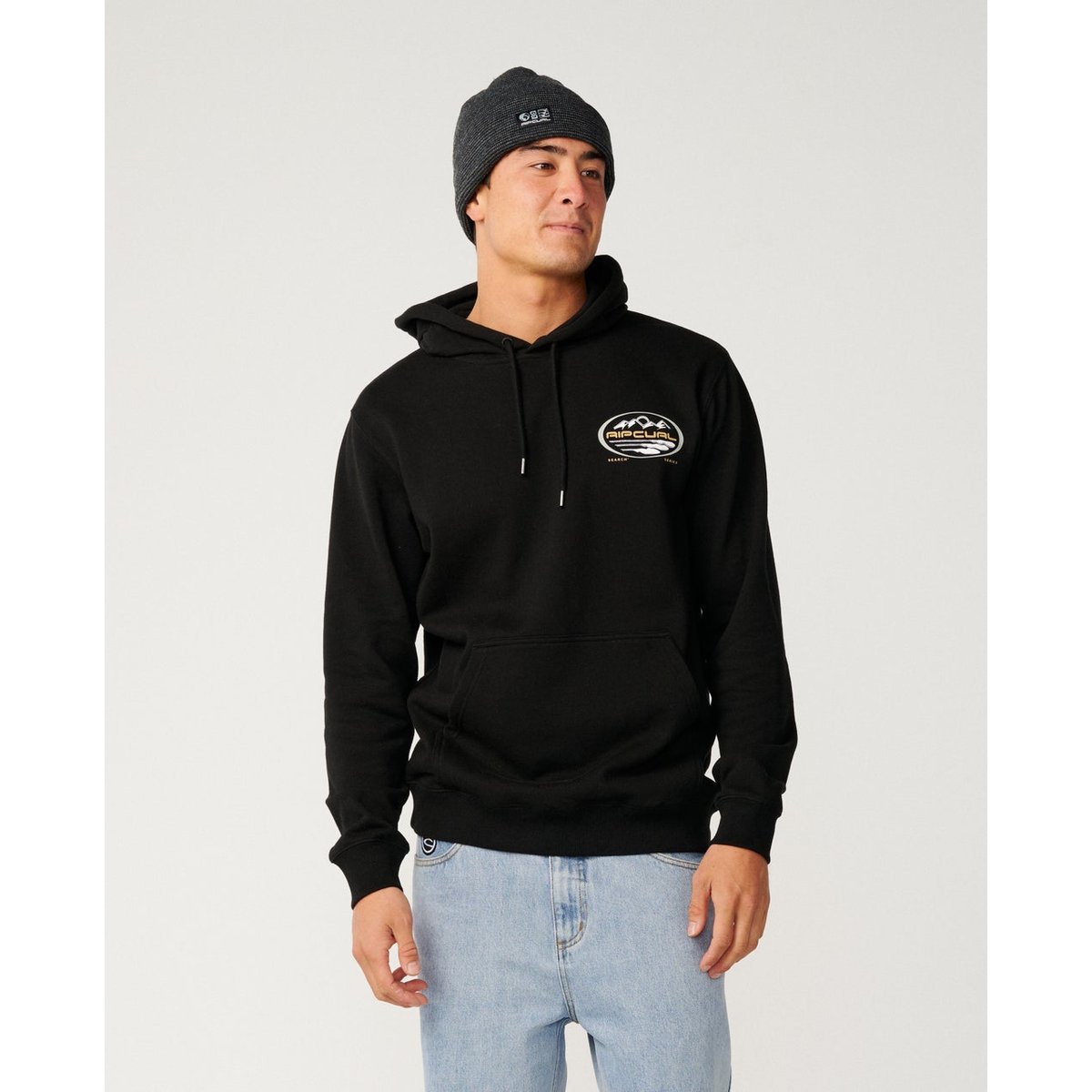 Sweat à capuche SEARCH SERIES Line Up black, RIP CURL