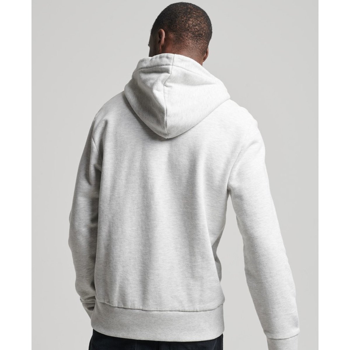 Sweat à capuche Vintage 90s Terrain gris glacier chiné, SUPERDRY