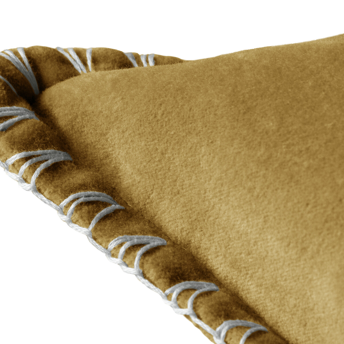 Stitch Cushion yellow/gold-coloured, VOYAGE MAISON