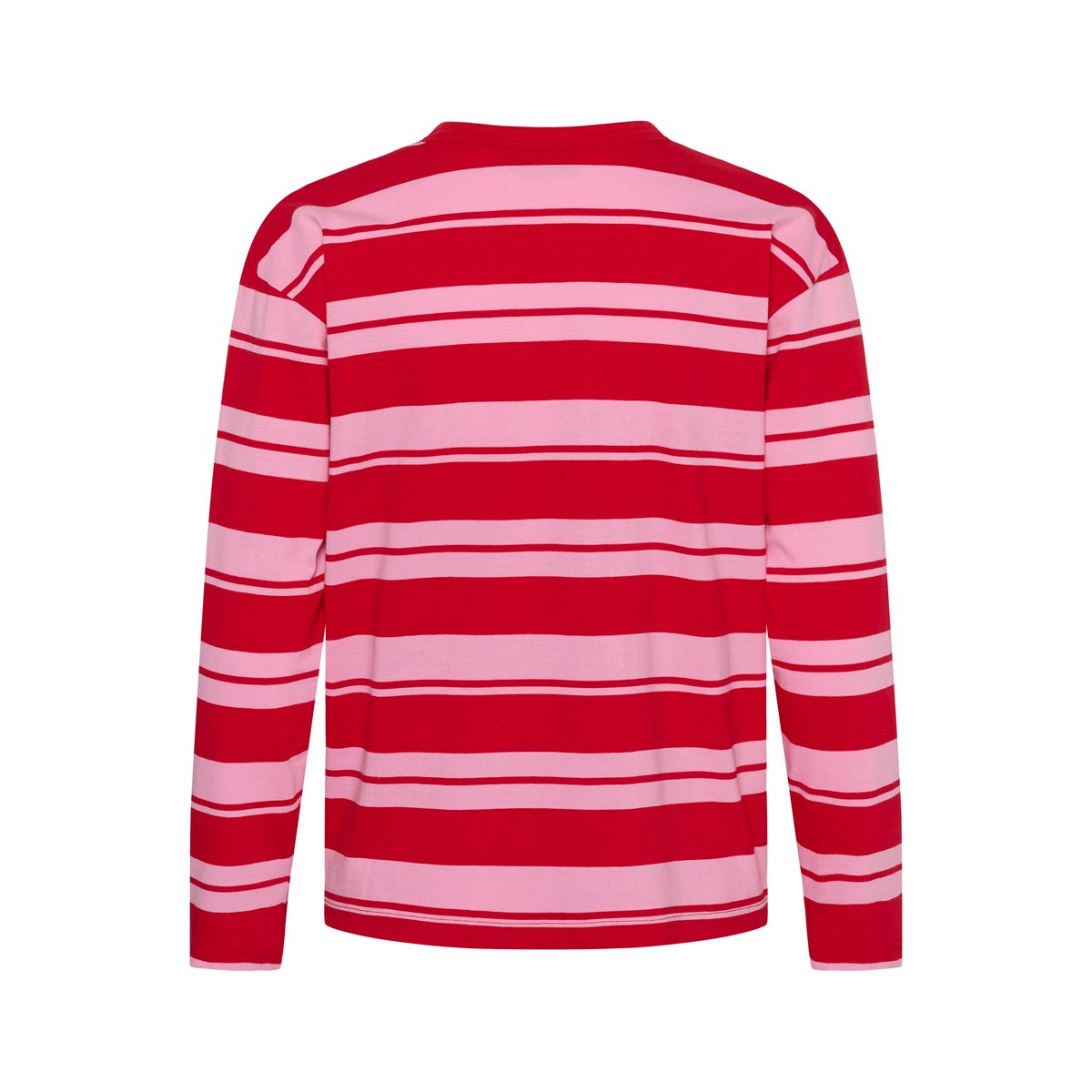 T-shirt à manches longues rouge rose true red/pink stripes, KAFFE